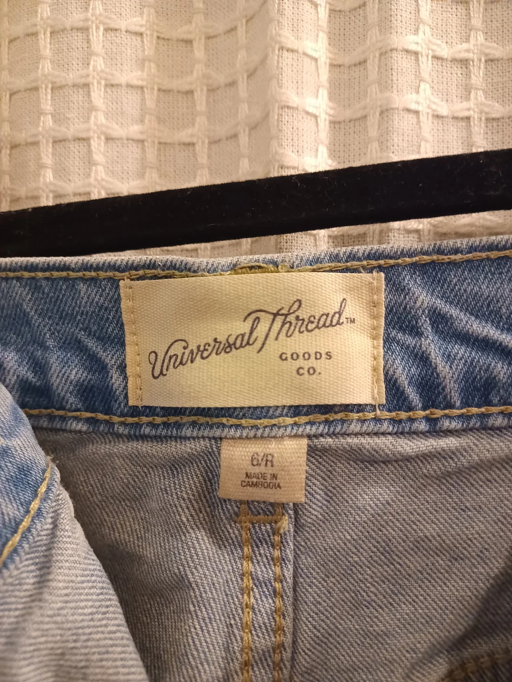Universal Thread Light Blue High-Rise Denim Cutoff Shorts